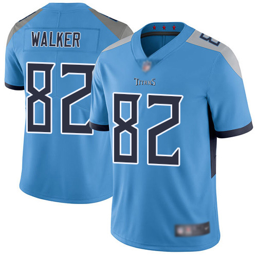 Tennessee Titans Limited Light Blue Men Delanie Walker Alternate Jersey NFL Football #82 Vapor Untouchable->tennessee titans->NFL Jersey